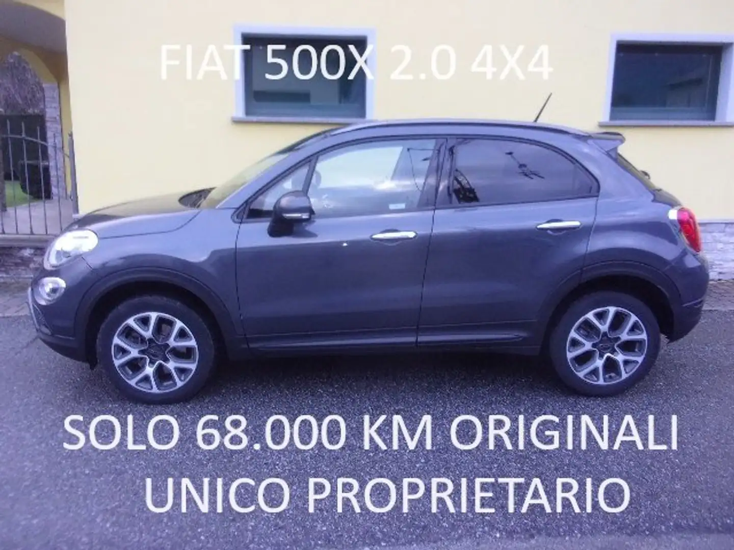 Fiat 500X 2.0 mjt Cross Plus 4x4 140cv-68.000 KM !!! Grijs - 2