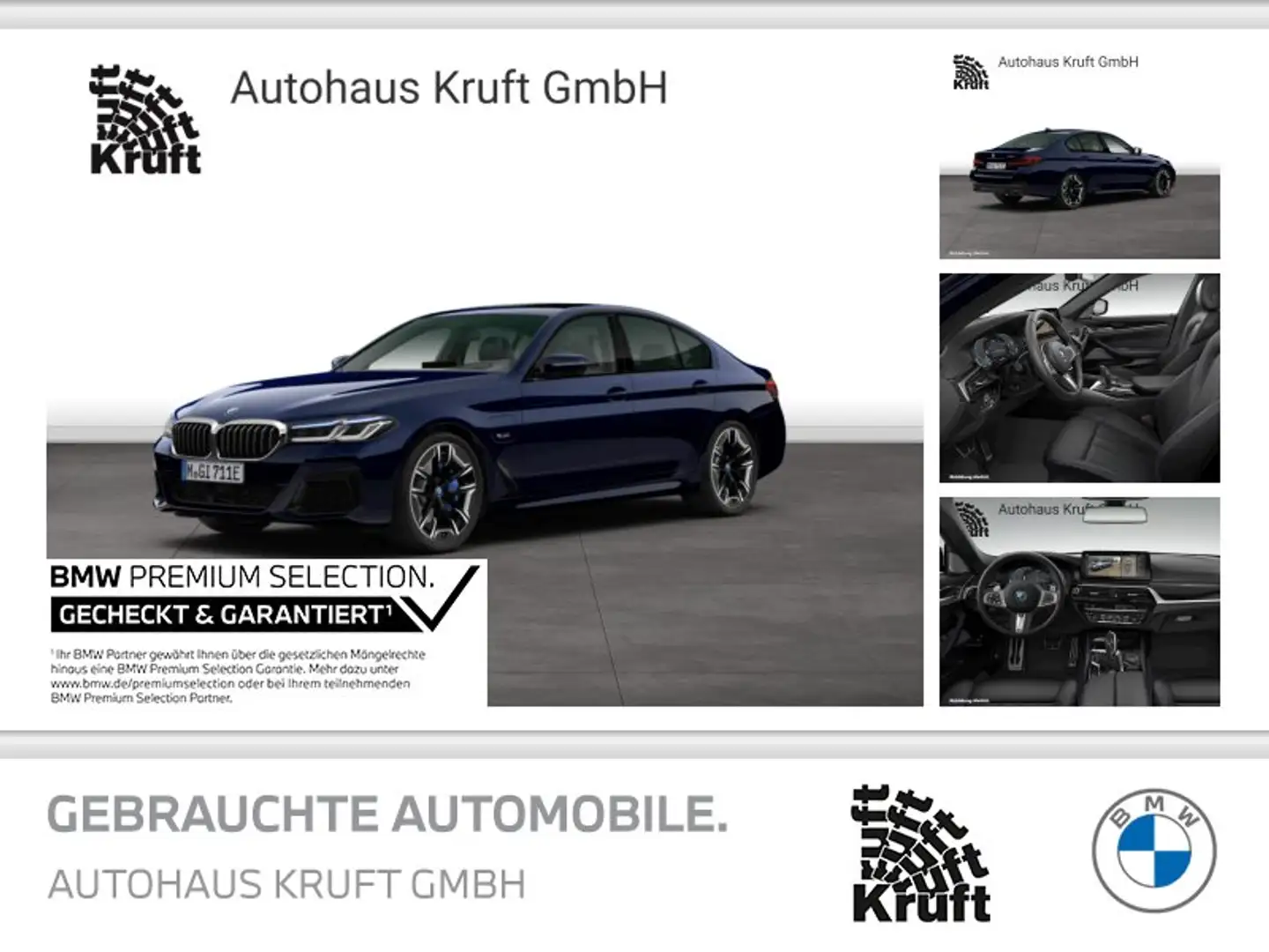 BMW 545 e xDrive M SPORT+GSD+LASER+KAMERA+HUD+ESITZE Albastru - 1