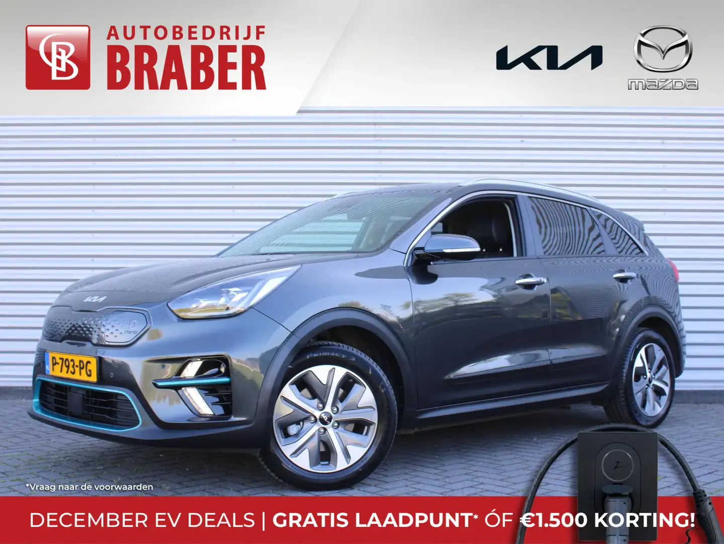 Kia e-Niro DynamicPlusLine 64 kWh | Trekhaak | Schuif-/kantel Grau - 1