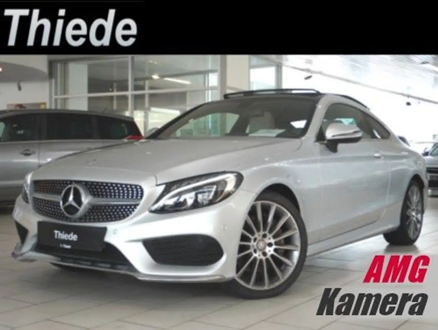Mercedes-Benz C 300 COUPE AMG LINE NAVI/LED/PANO./KAMERA/SPORT Ezüst - 1