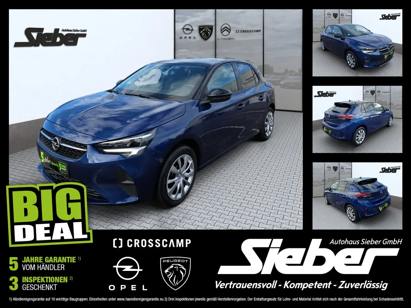 Opel Corsa F Edition LED Kamera Tempo Standhzg Kék - 1