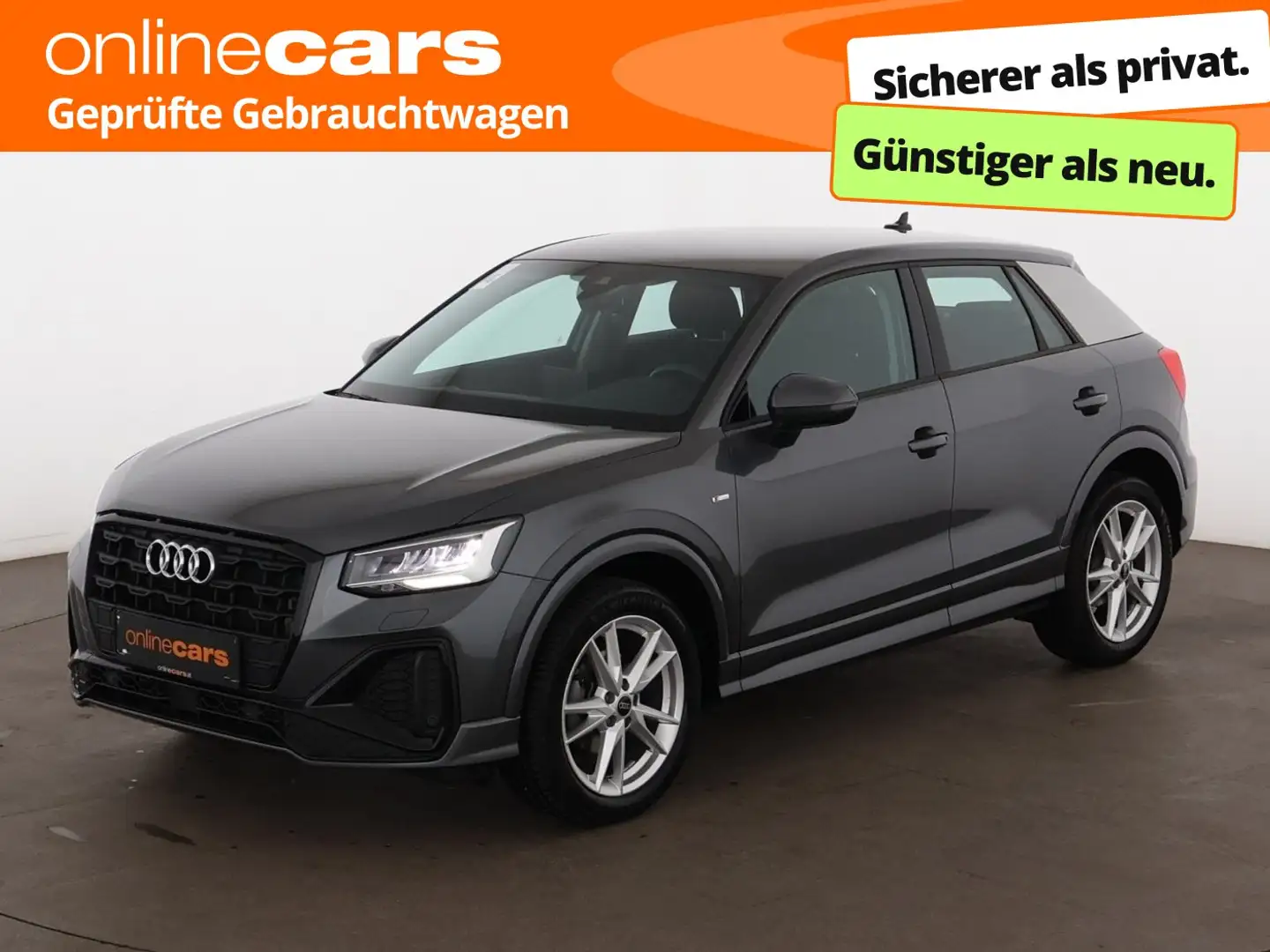 Audi Q2 30 TDI S-Line Aut LED RADAR LEDER NAVI SITZHZG Grau - 1