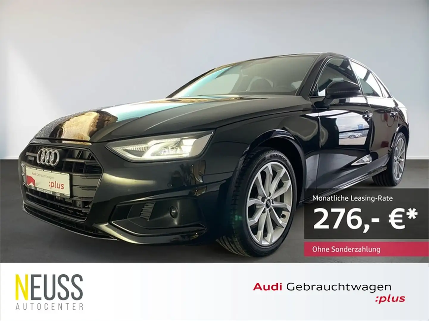 Audi A4 Limousine 40 TDI quattro advanced NAVI+RFK+VC Schwarz - 1