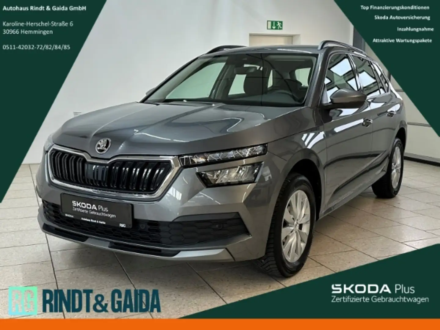 Skoda Kamiq 1.0 TSI Ambition SHZ PDC SmartLink LED Gris - 1