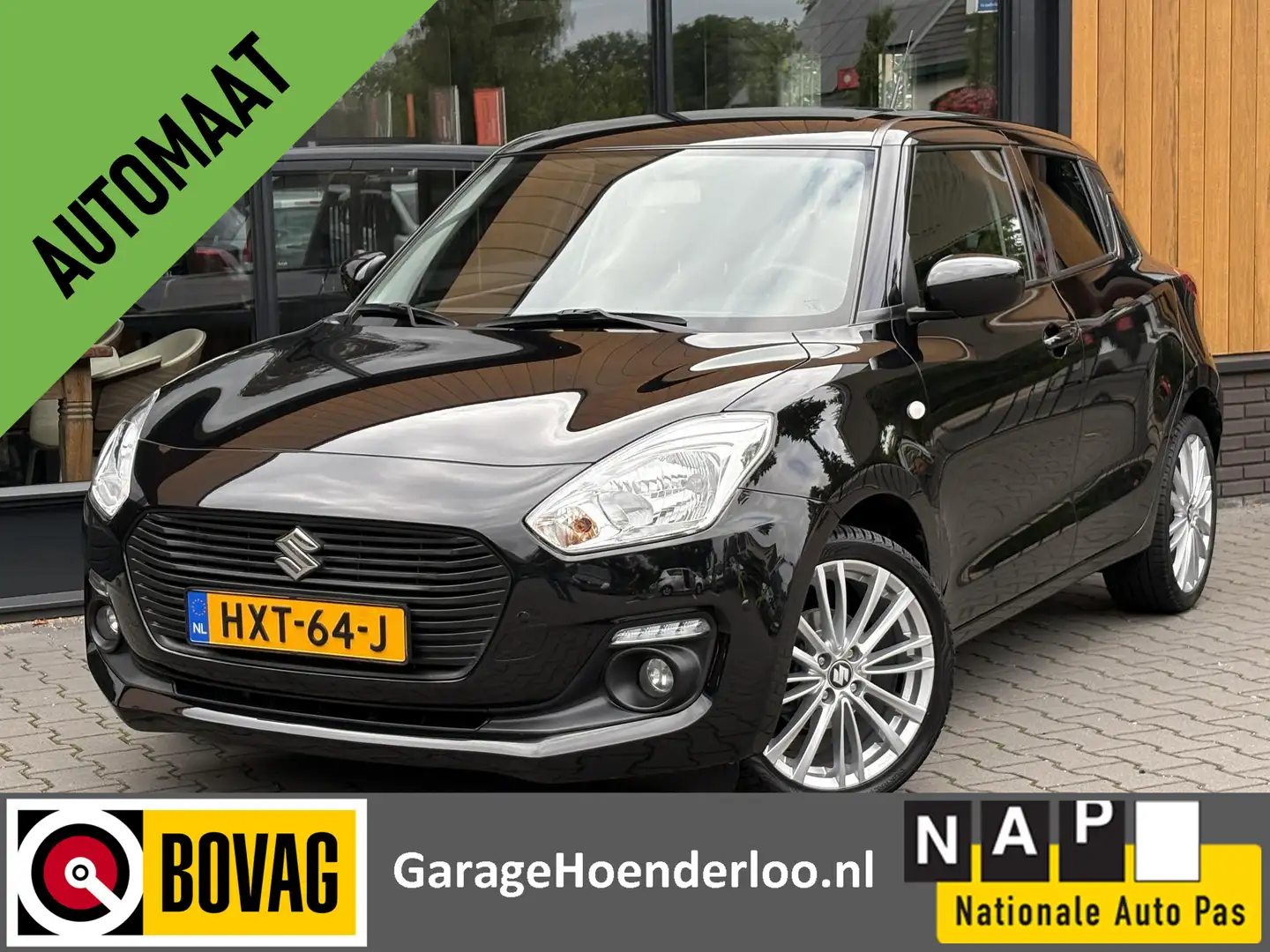 Suzuki Swift 1.2 Camera, Navigatie, Carplay, Stoelverw. Garanti Zwart - 1