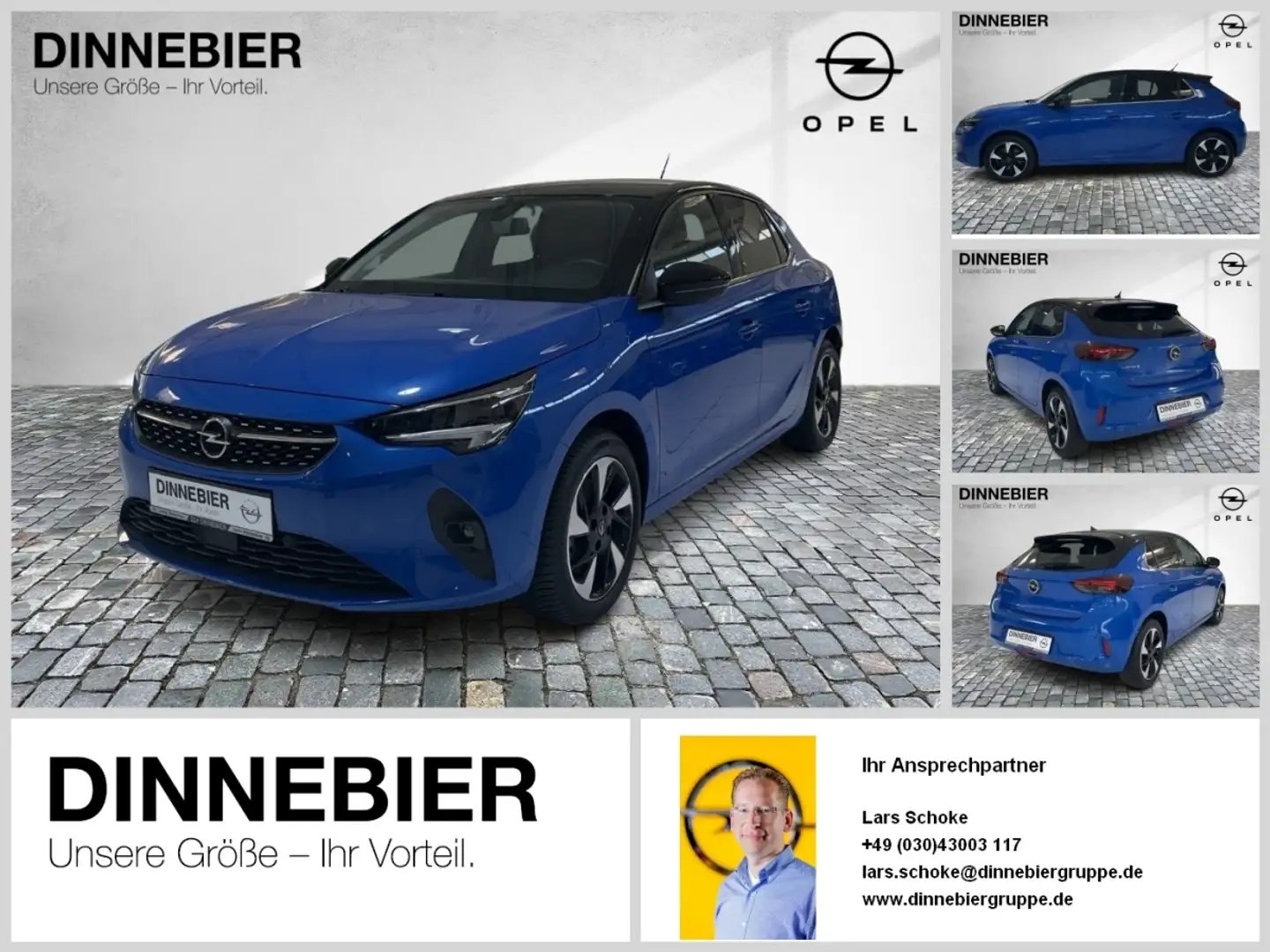 Opel Corsa F e Elegance FLA KAM LED LM KlimaA Navi Blu/Azzurro - 1