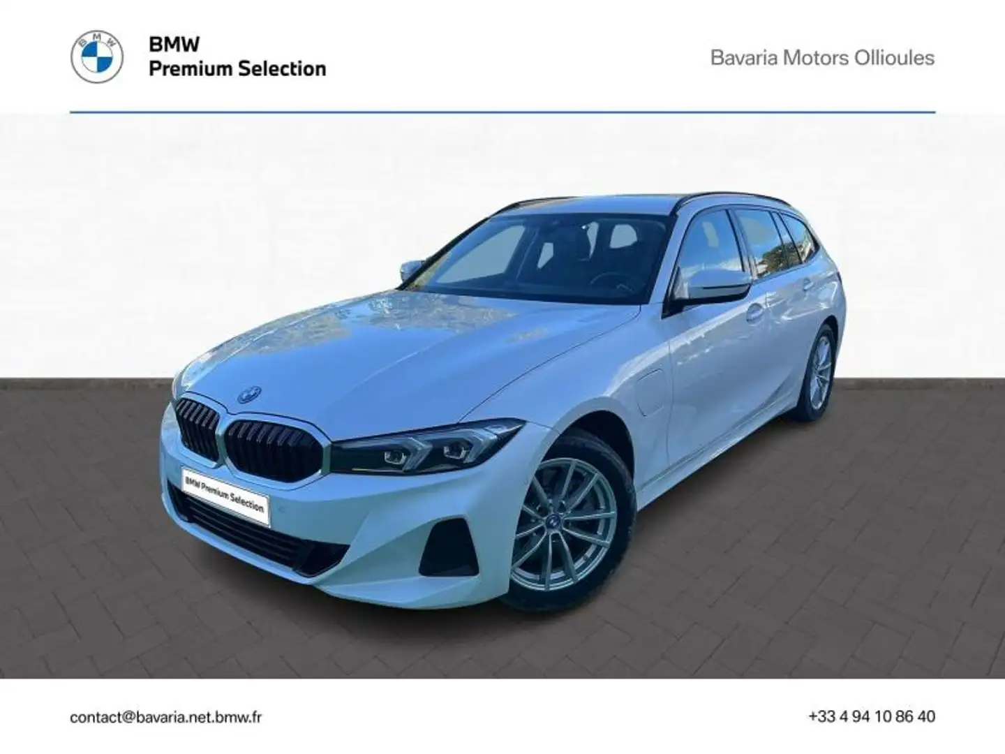 BMW 320 320eA xDrive 204ch Business Design Blanc - 1