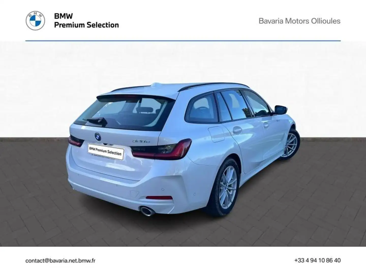 BMW 320 320eA xDrive 204ch Business Design Blanc - 2