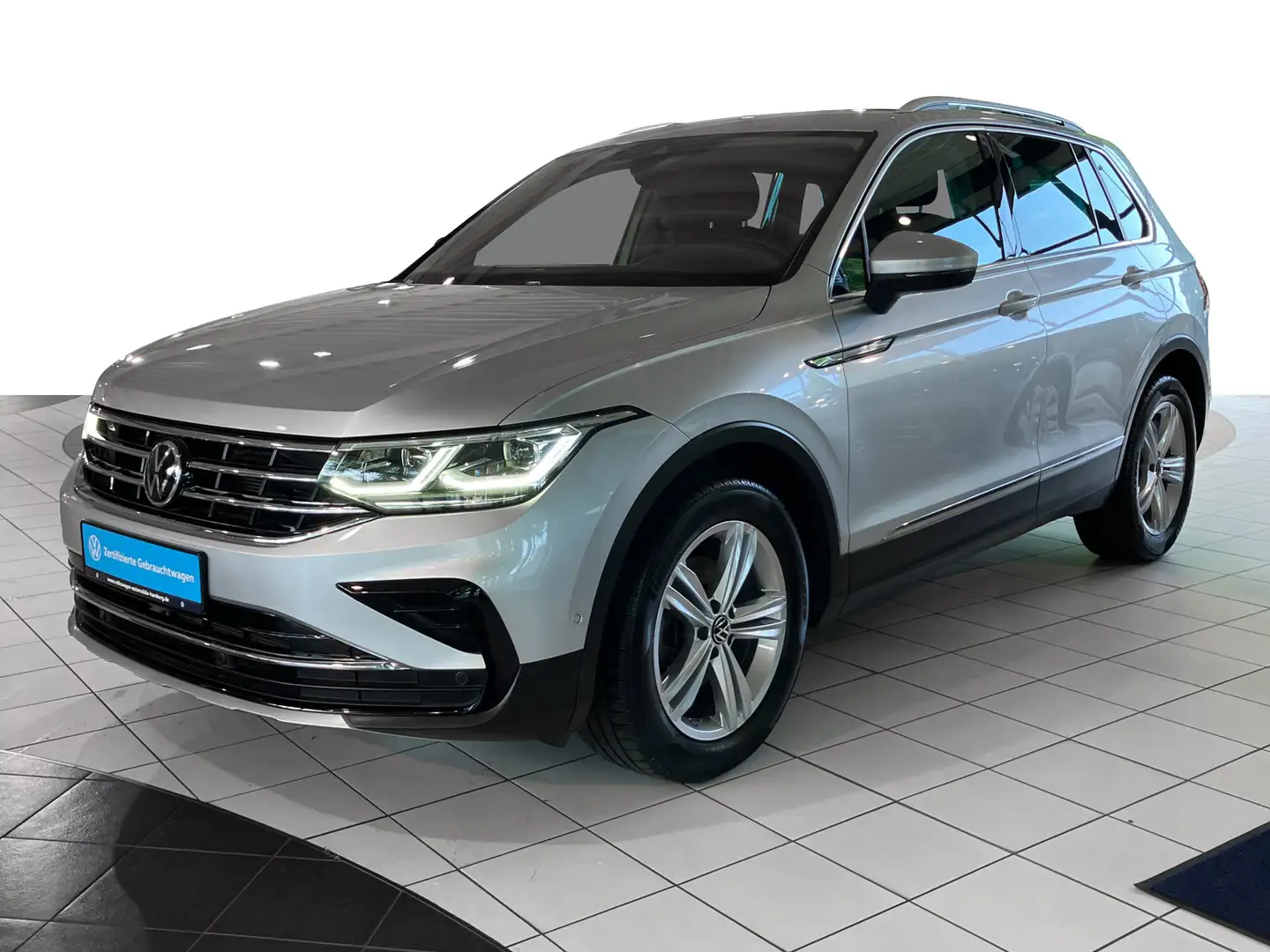 Volkswagen Tiguan 2.0 TDI DSG Elegance AHK Parklenkassisten Silber - 2