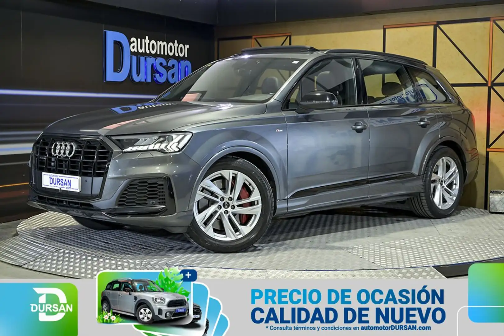 Audi Q7 S line 60 TFSIe 335kW456CV quattro tip Gris - 1