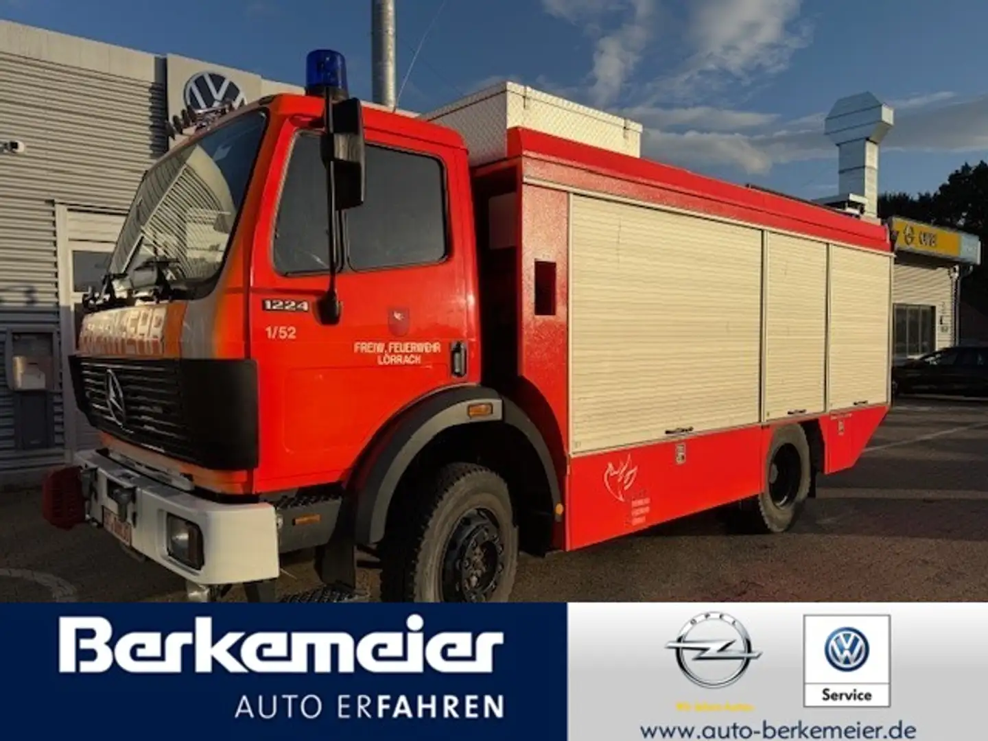 Mercedes-Benz 1224AF/Rüstwagen RW2/Feuerwehr/Winde/Stromerz.20k Червоний - 1