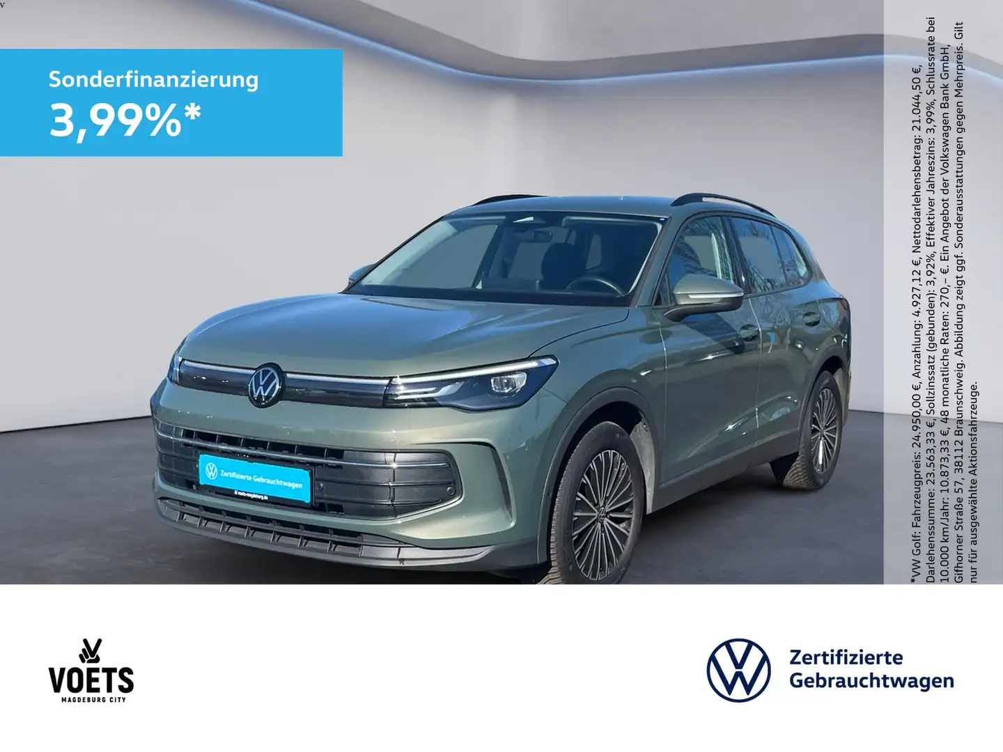 Volkswagen Tiguan 2,0 TDI Life DSG+KAm+AHK+NAVI+LED Verde - 1
