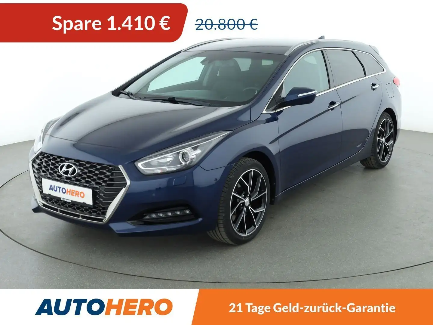 Hyundai i40 1.6 CRDi Space Plus*NAVI*XENON*CAM*SPUR*PDC*SHZ* Blau - 1