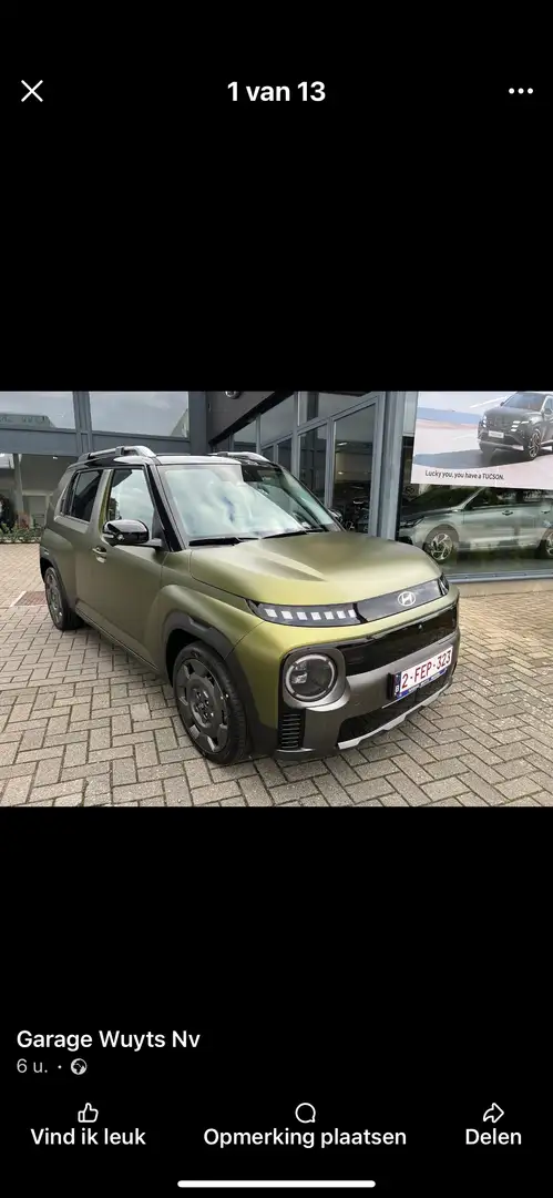 Hyundai Inster 49kWh Cross Demowagen Vert - 1