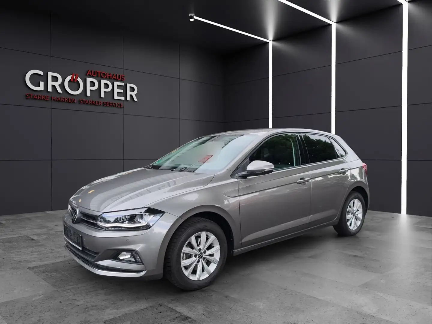 Volkswagen Polo 1.0 TSI Highline DSG/LED/DAB/Navi/Connect.. Gris - 1