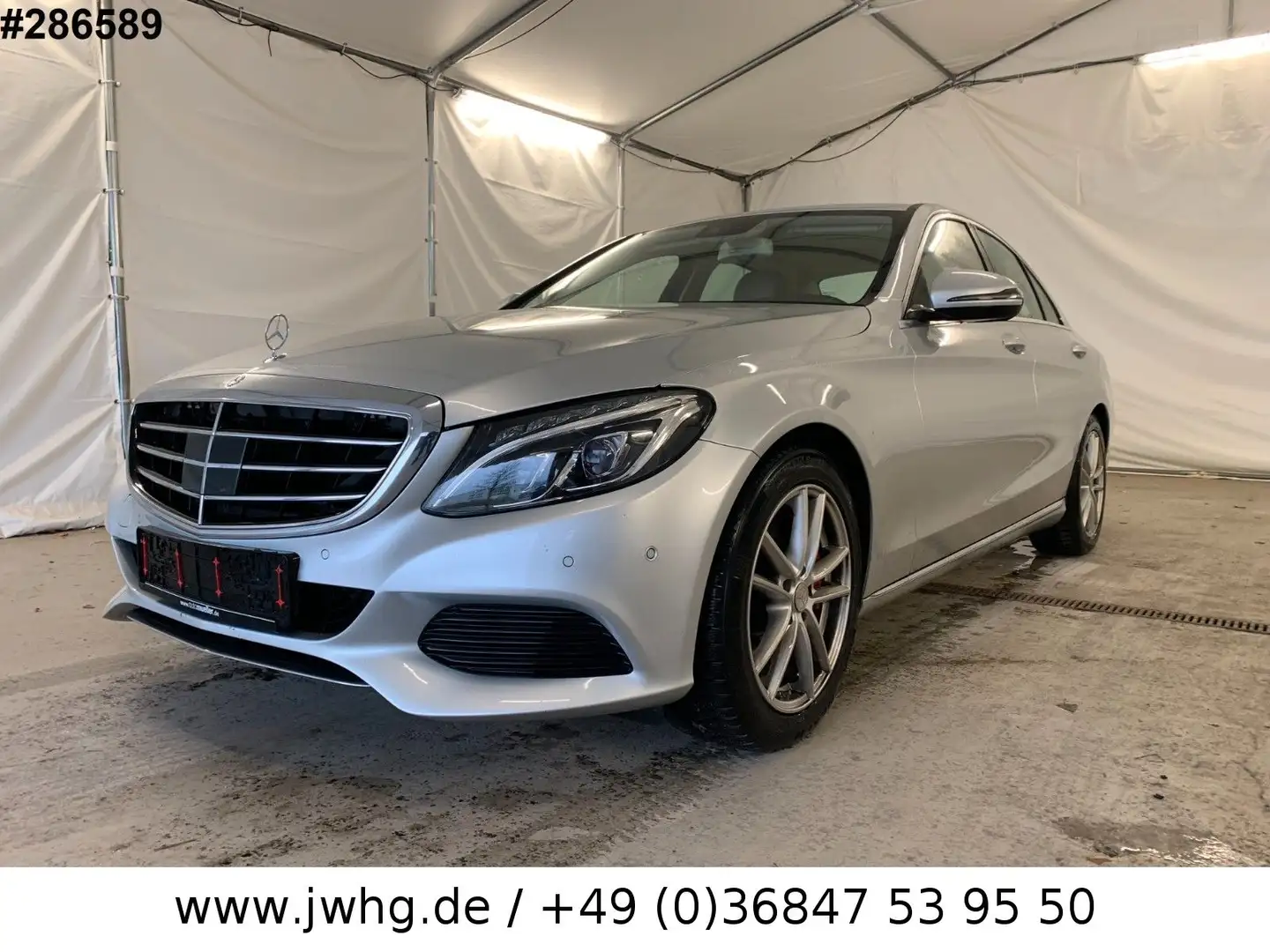 Mercedes-Benz C 250 CGI ILS Navi Vollleder Distr+ Airmatic Kam Argintiu - 1