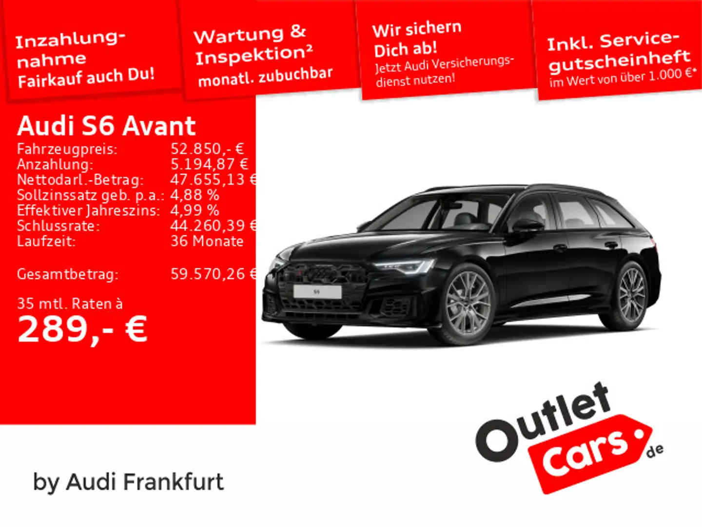 Audi S6 TDI tiptronic LED AHK B&O Noir - 1