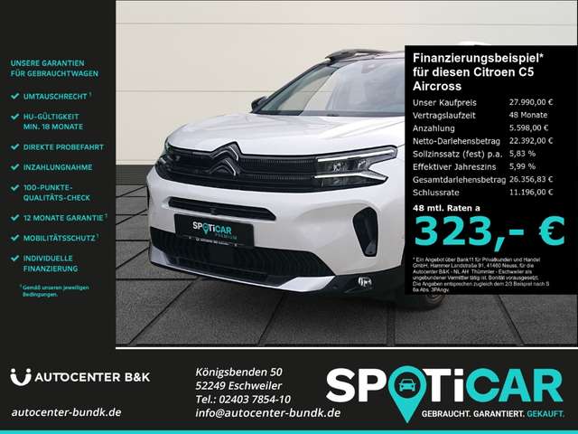 Imagine Citroen C5 Aircross Hybrid 225 e.EAT8 SHINE PACK AHK Leder 360°GJR Sch