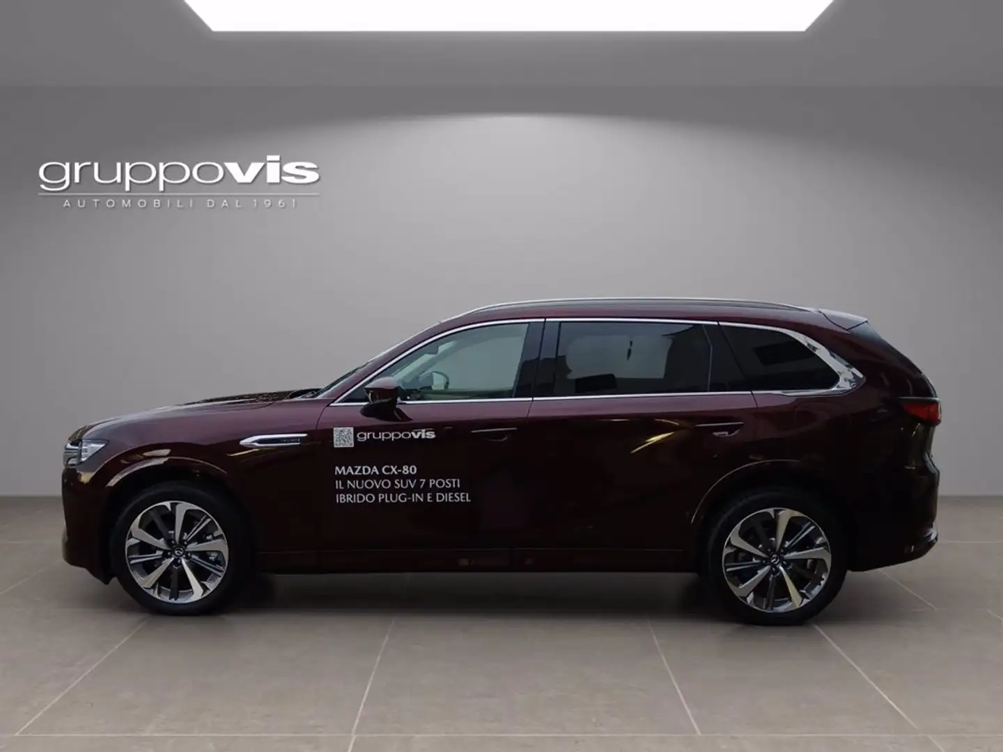 Mazda CX-80 m-hybrid boost Takumi Plus Automatica Červená - 2