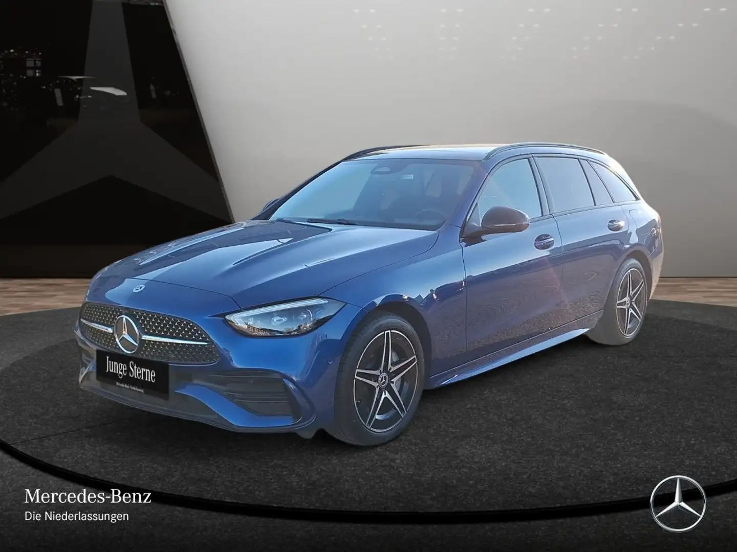 Mercedes-Benz C 300 de T AMG+NIGHT+PANO+360+AHK+BURMESTER+TOTW Blau - 2