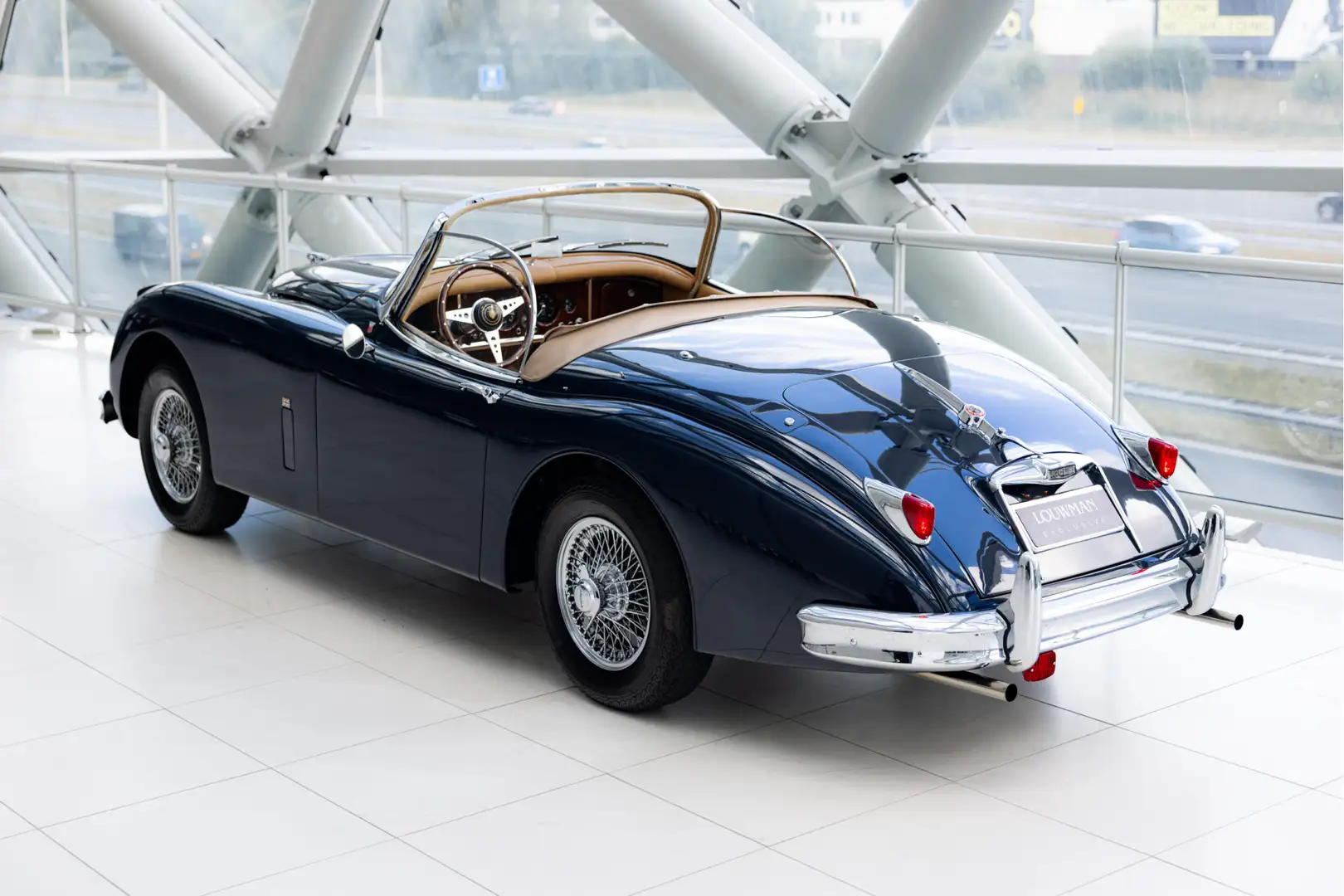 Jaguar XK 150 Roadster 3.4 | OTS | Blue over Tan | Blauw - 2