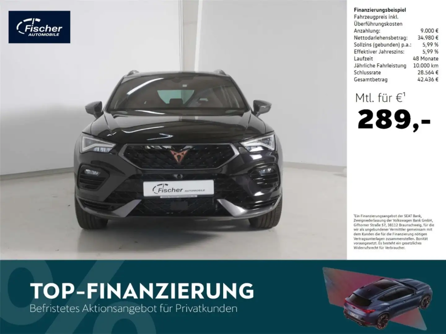 CUPRA Ateca 2.0 TSI DSG 4Dr. Tribe Edition AKRA/BREMBO Schwarz - 1