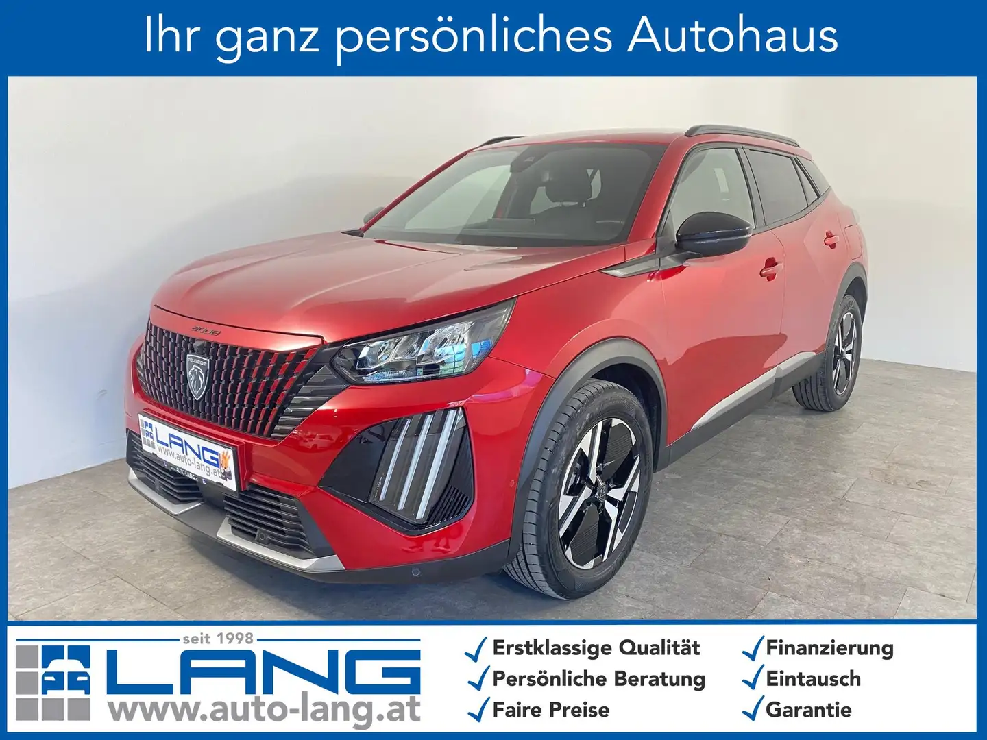 Peugeot 2008 1.2 PureTech 100 Allure LED*NAVI*RFK 74 kW (101... Rot - 1
