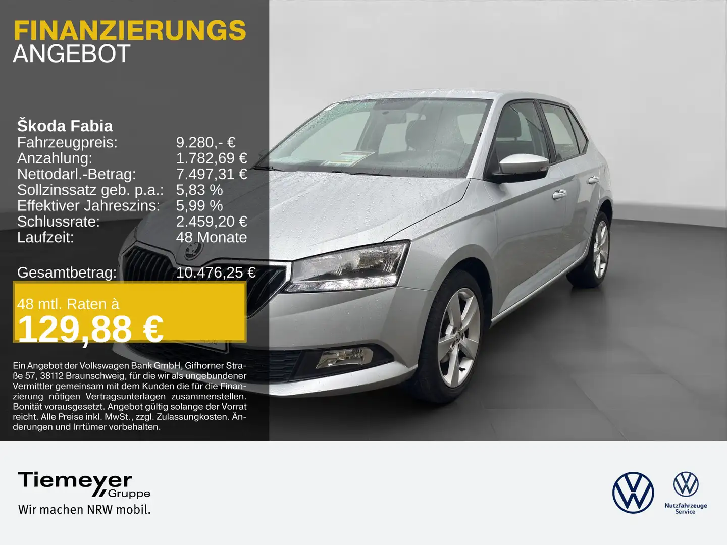 Skoda Fabia 1.0 MPI COOL PLUS PDC SITZHZG KLIMA LM16 Zilver - 1