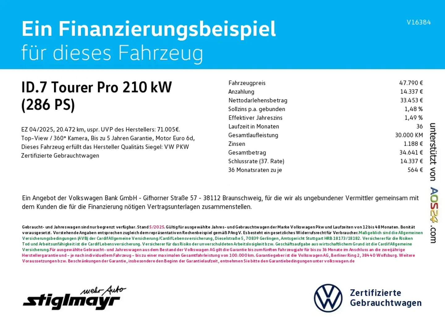 Volkswagen ID.7 Tourer Pro 82-kWh+ACC+AHK+HUD+IQ-LIGHT Blau - 2