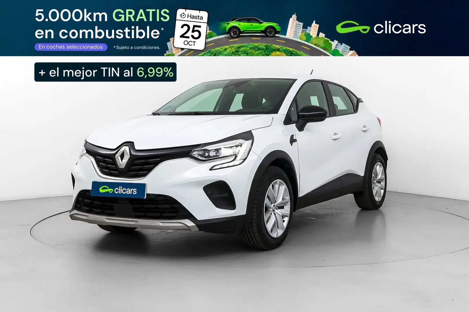 Renault Captur TCe Evolution 74kW GLP Blanco - 1