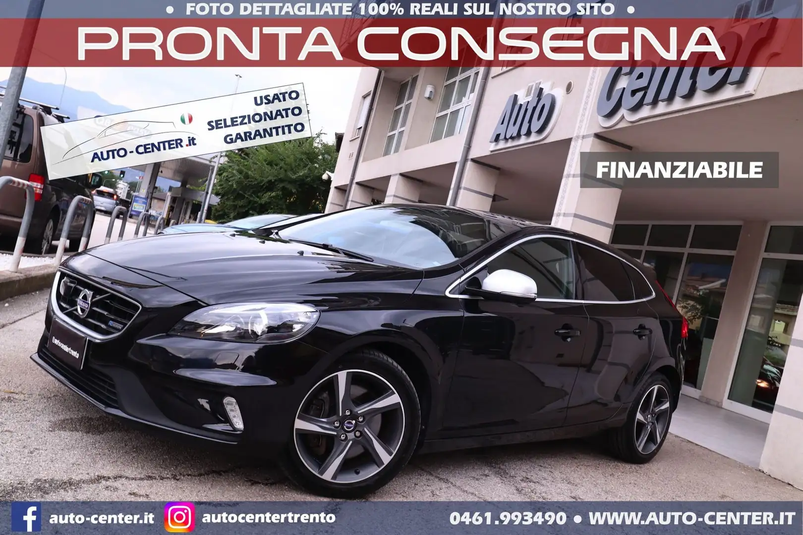 Volvo V40 T5 Geartronic R-design 2.5 254CV *5 CILINDRI Negro - 1