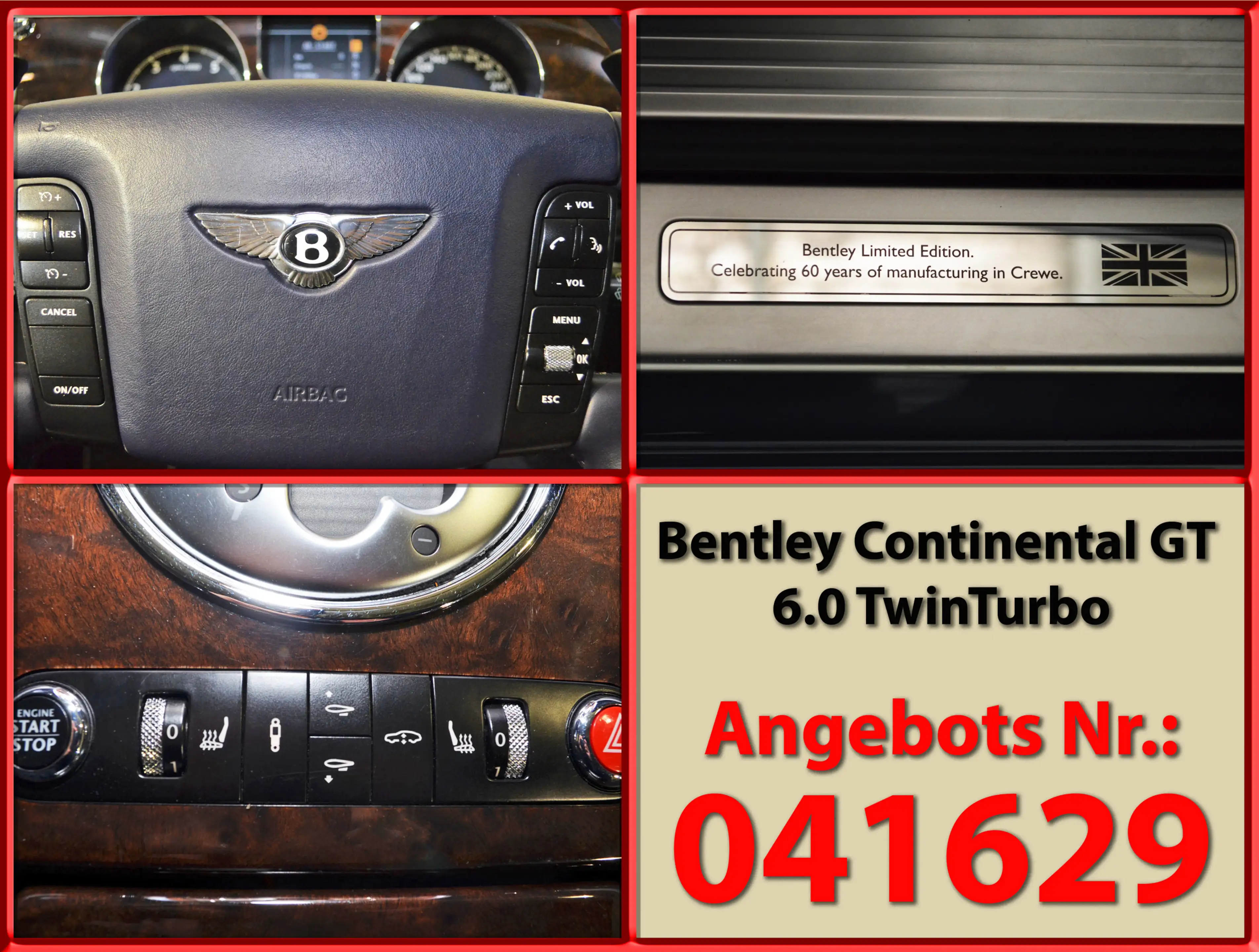 Bentley Continental GT *60 Years Bentley 20Z Ceramic* — photo 15