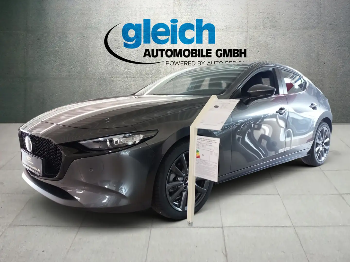 Mazda 3 e-Skyactiv G 140 Centre-Line ACC PDC Gris - 2