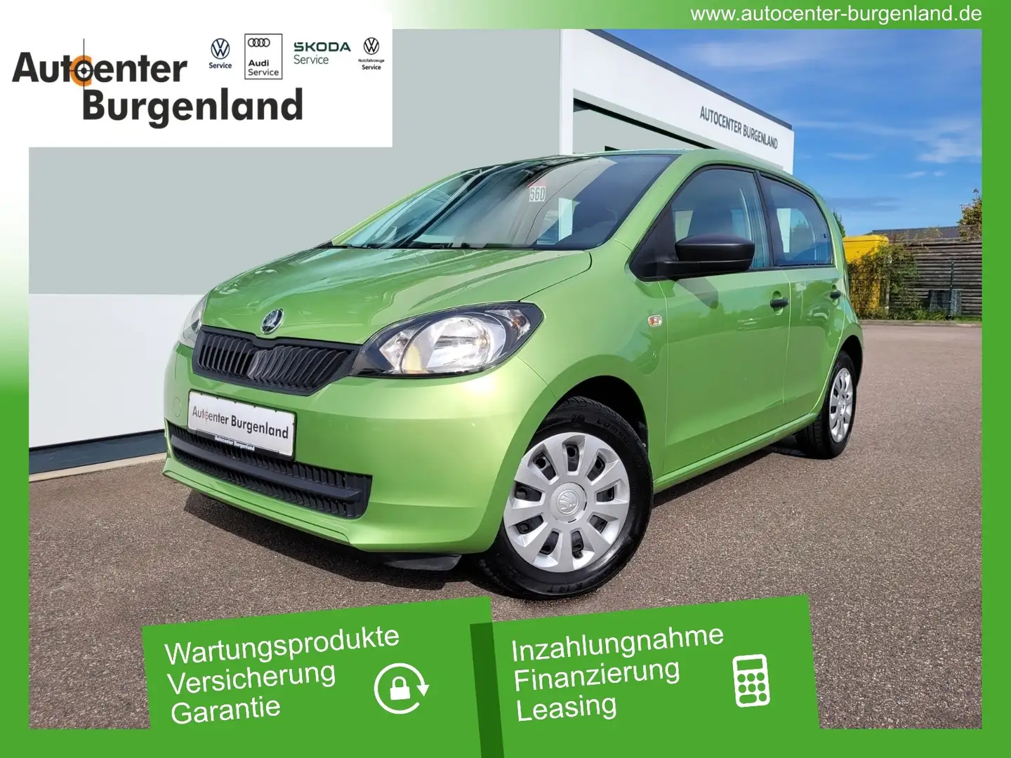 Skoda Citigo 1.0 Cool Edition KLIMA+FUNK ZV+RADIO Grün - 1