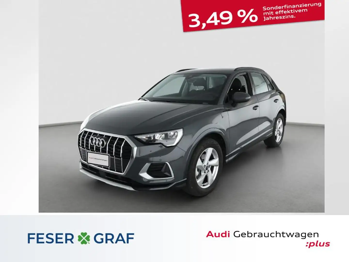 Audi Q3 advanced 35 TFSI S tronic AHK Navi ACC SHZ Grau - 1