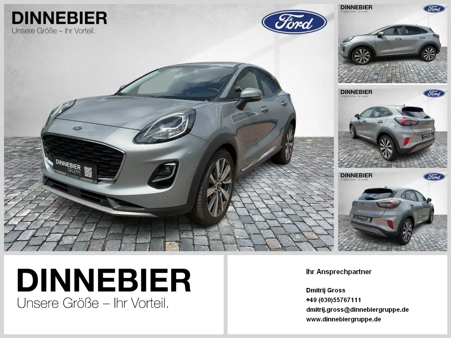 Ford Puma 1.0*Navi*Winterpaket*Kamera*Tempomat Silber - 1