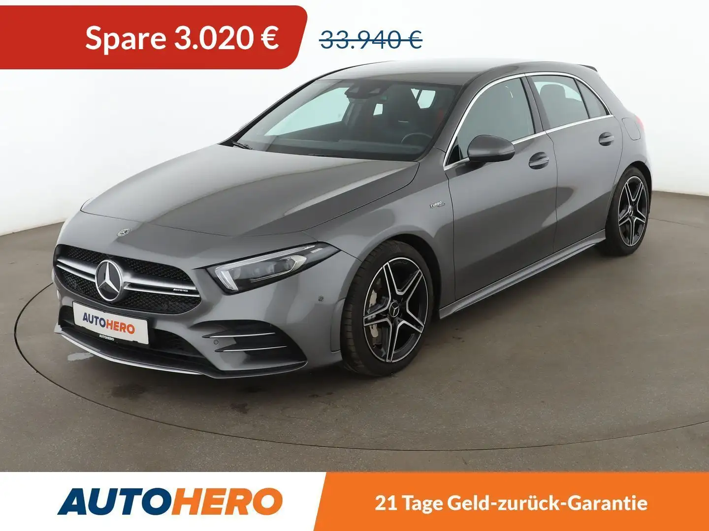 Mercedes-Benz A 35 AMG A 35 AMG 4Matic Aut.*NAVI*LED*PLA*CAM* Grau - 1
