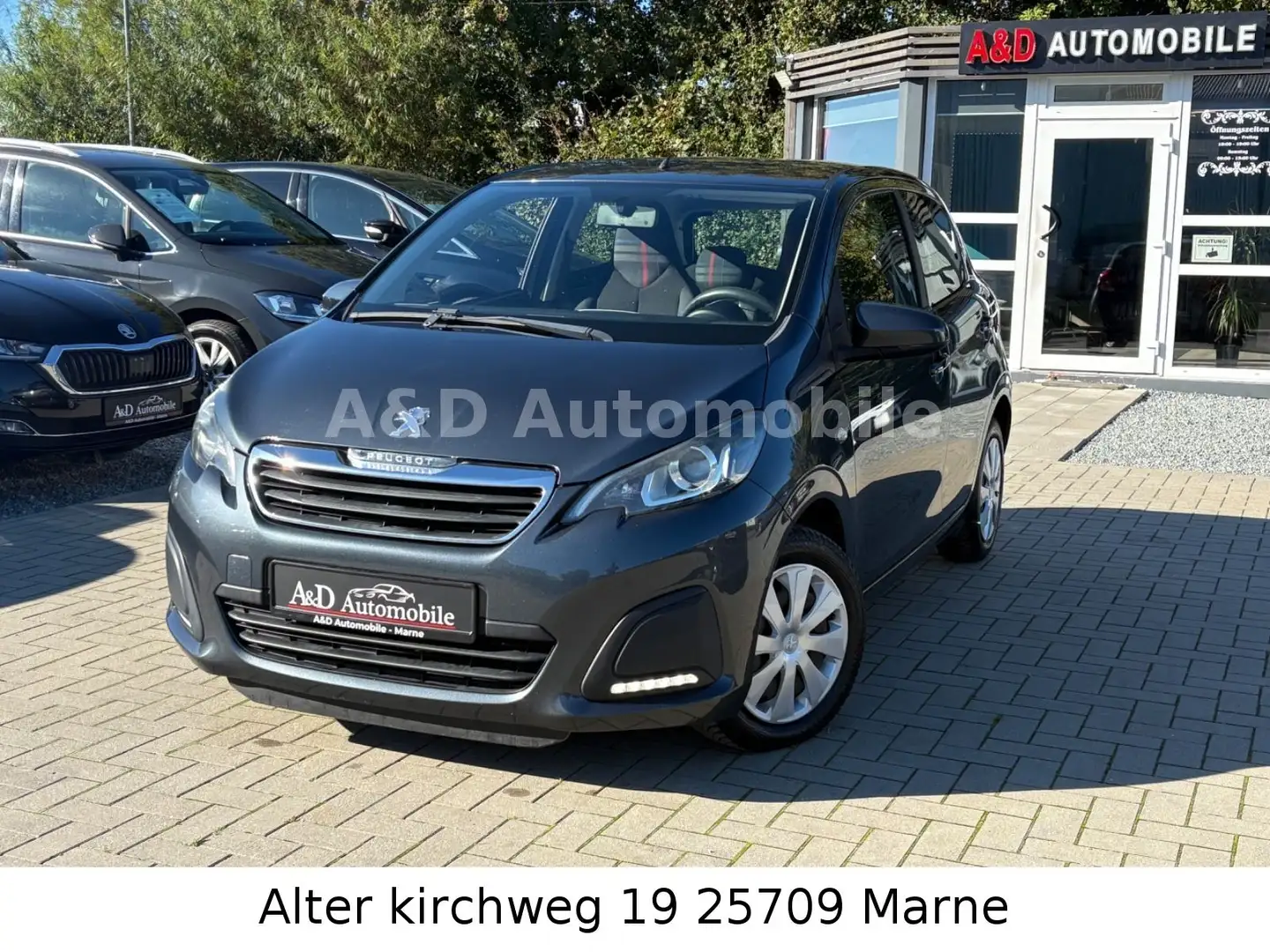 Peugeot 108 Active Klima Bluetooth AUX USB 1Hand TÜV Neu Grau - 1