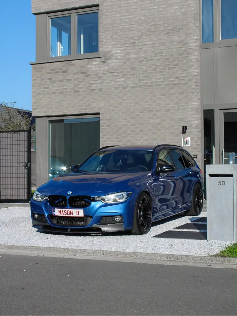 BMW 316 316d Touring Aut. M Sport Bleu - 1