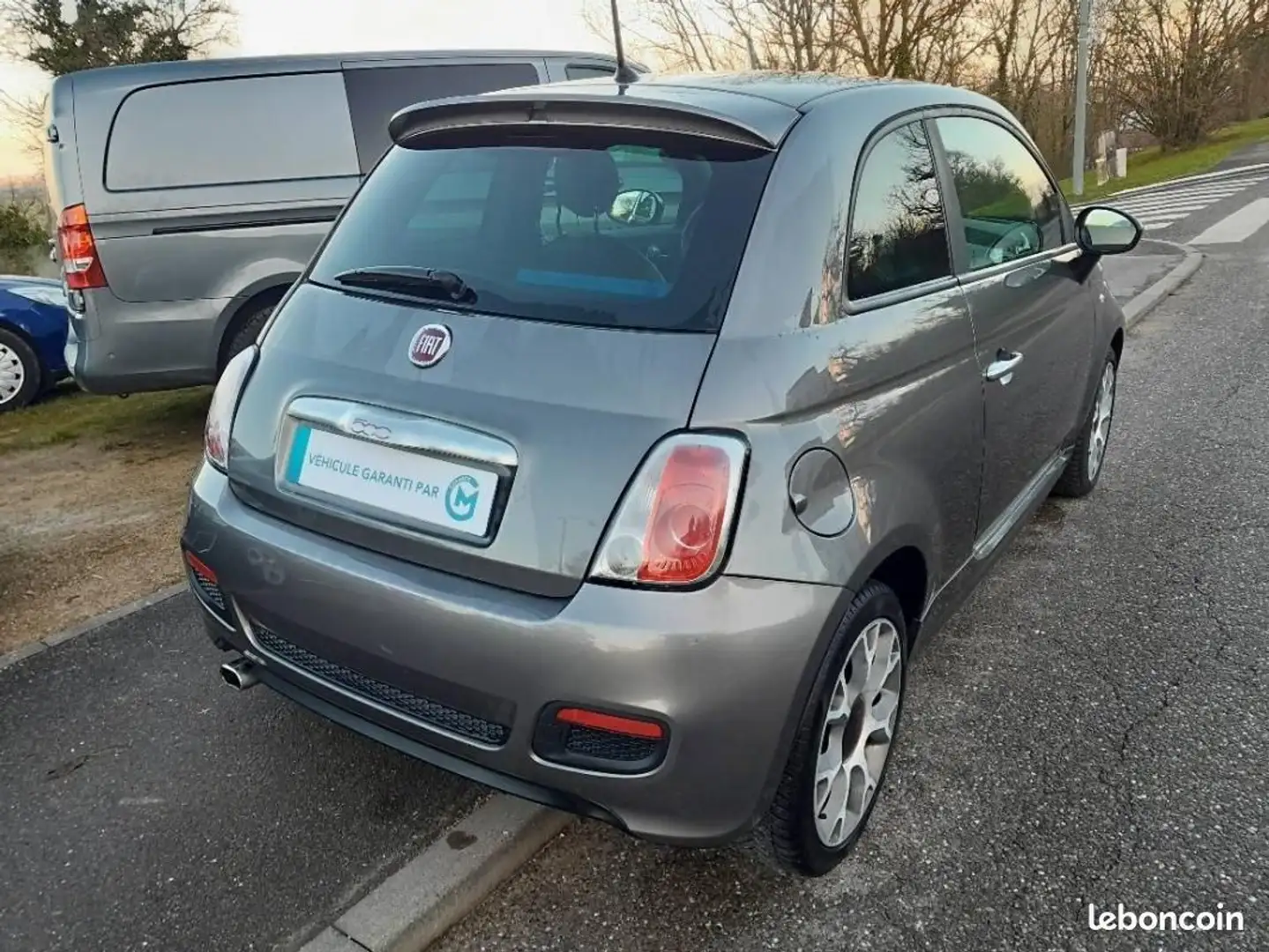 Fiat 500 1.2 8v 69ch S Garantie 12 mois Distribution neuve Gris - 2