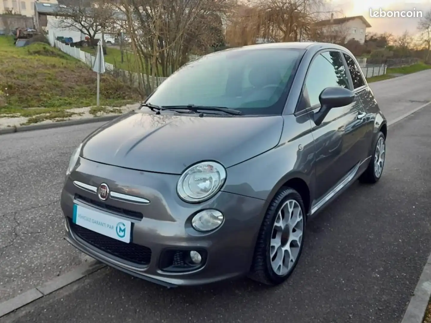 Fiat 500 1.2 8v 69ch S Gris - 1