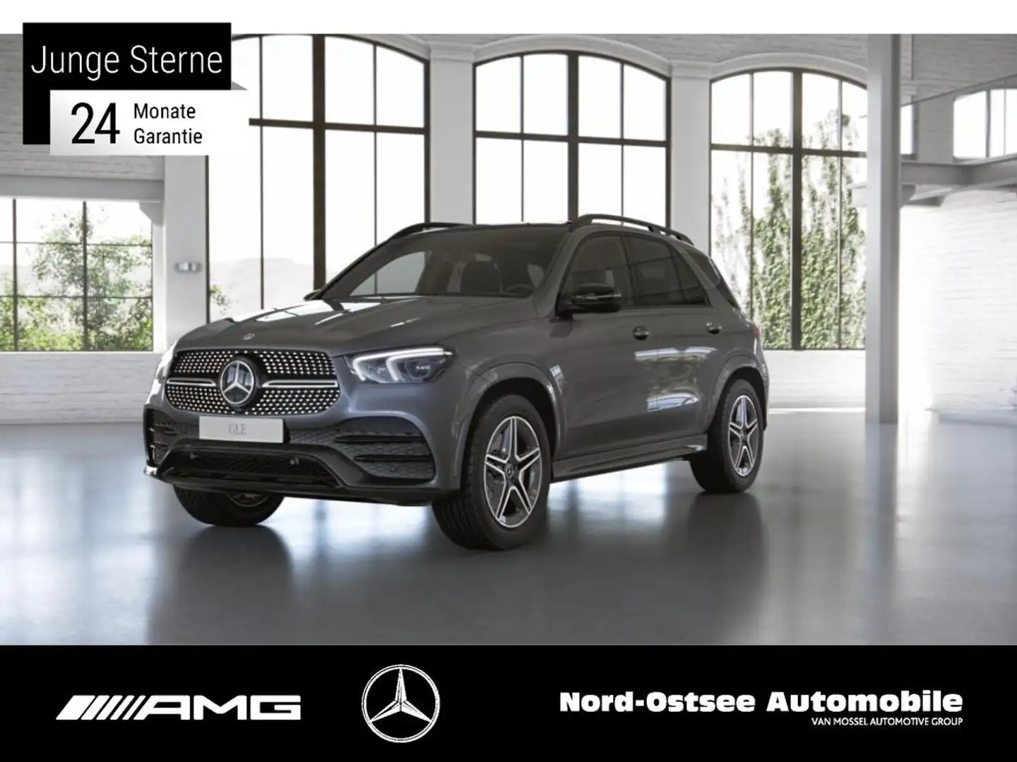Mercedes-Benz GLE 400 d 4M AMG PANO 360 AHK BURMESTER NIGHT Gris - 1