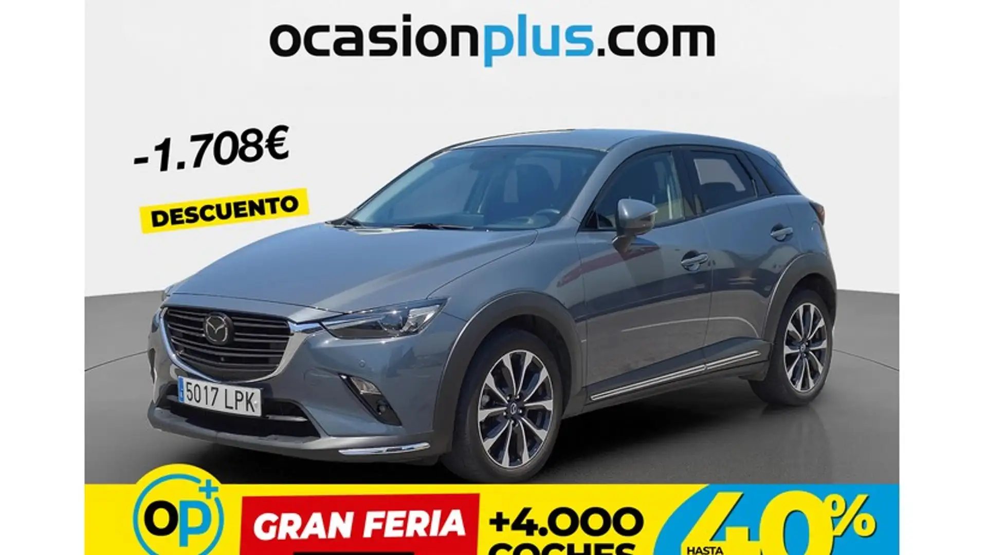 Mazda CX-3 2.0 Skyactiv-G Zenith 2WD Aut. 89kW Gris - 1