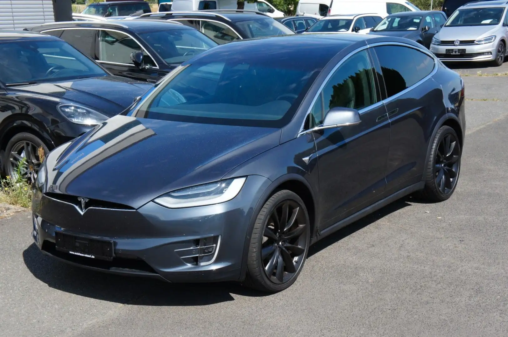 Tesla Model X Long Range 100kWh*22Z*FULL-PILOT*6SEATS* Gris - 1