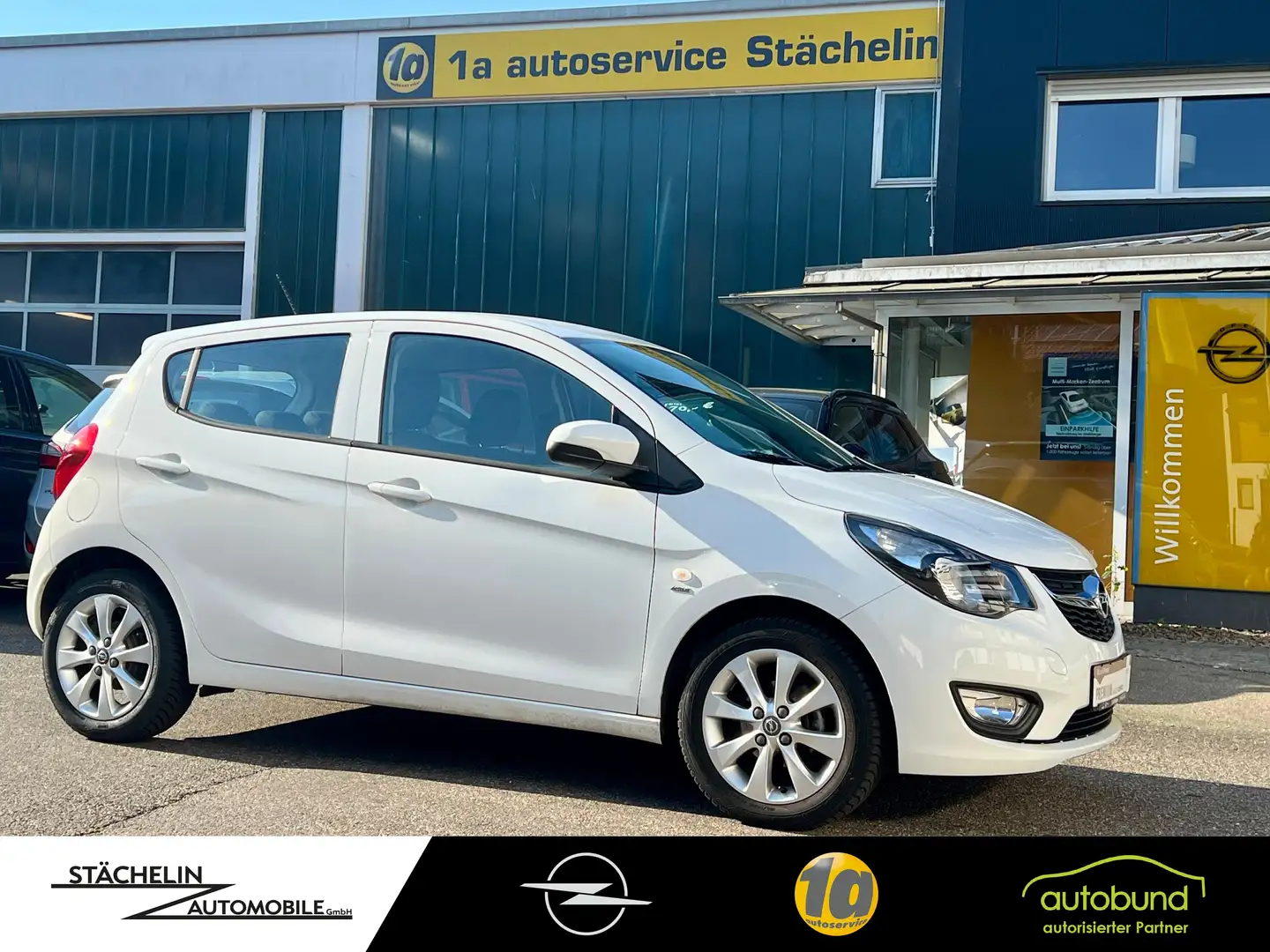 Opel Karl 1.0 5-t Active,S&LHZ,PDC,KLIMA,ALU Weiß - 1