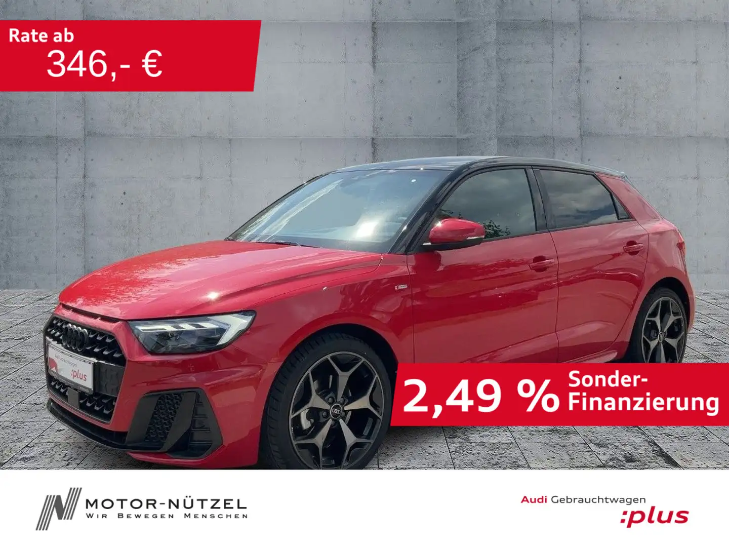 Audi A1 30 TFSI S-TR S-LINE LED+NAVI+SONOS Rot - 1