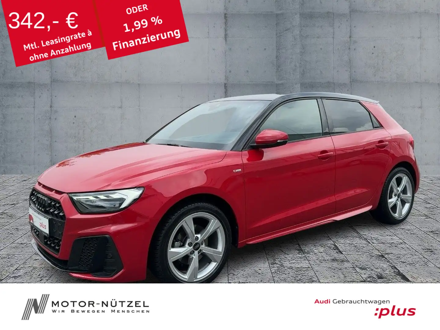 Audi A1 30 TFSI S-TR S-LINE LED+NAVI+SONOS Rot - 1