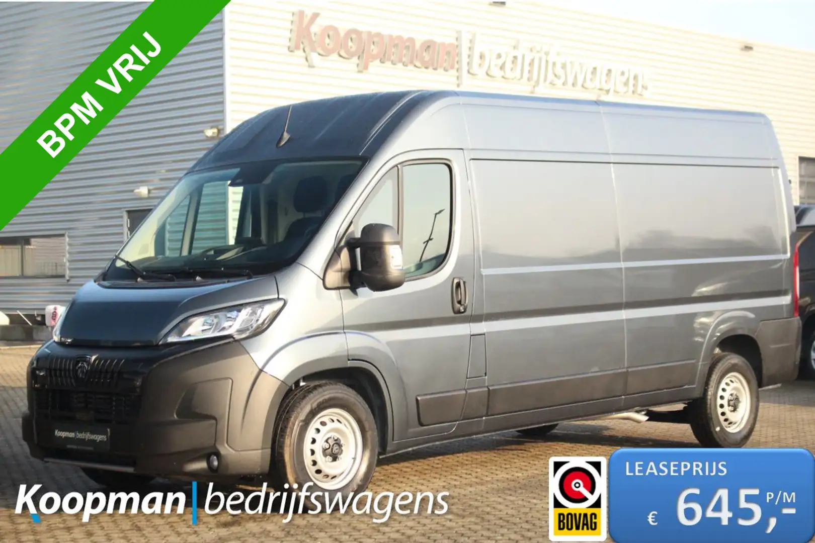 Peugeot Boxer 2.2BlueHDi 180pk S&S L3H2 3.5t | Automaat | Carpla Grijs - 1