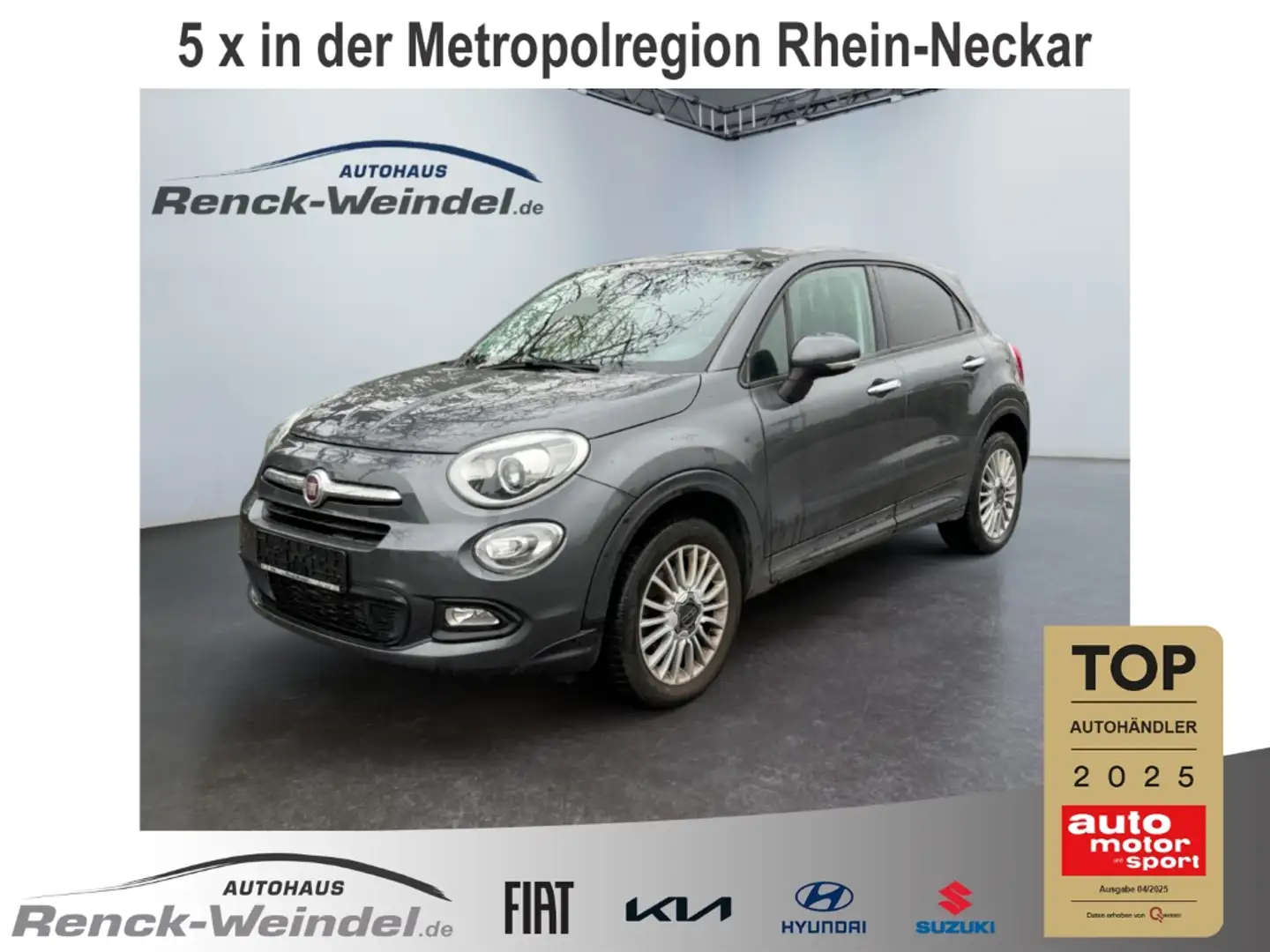 Fiat 500X URBAN LOOK 1.4 MultAir Navi Bi-Xenon Apple CarPlay Grau - 1