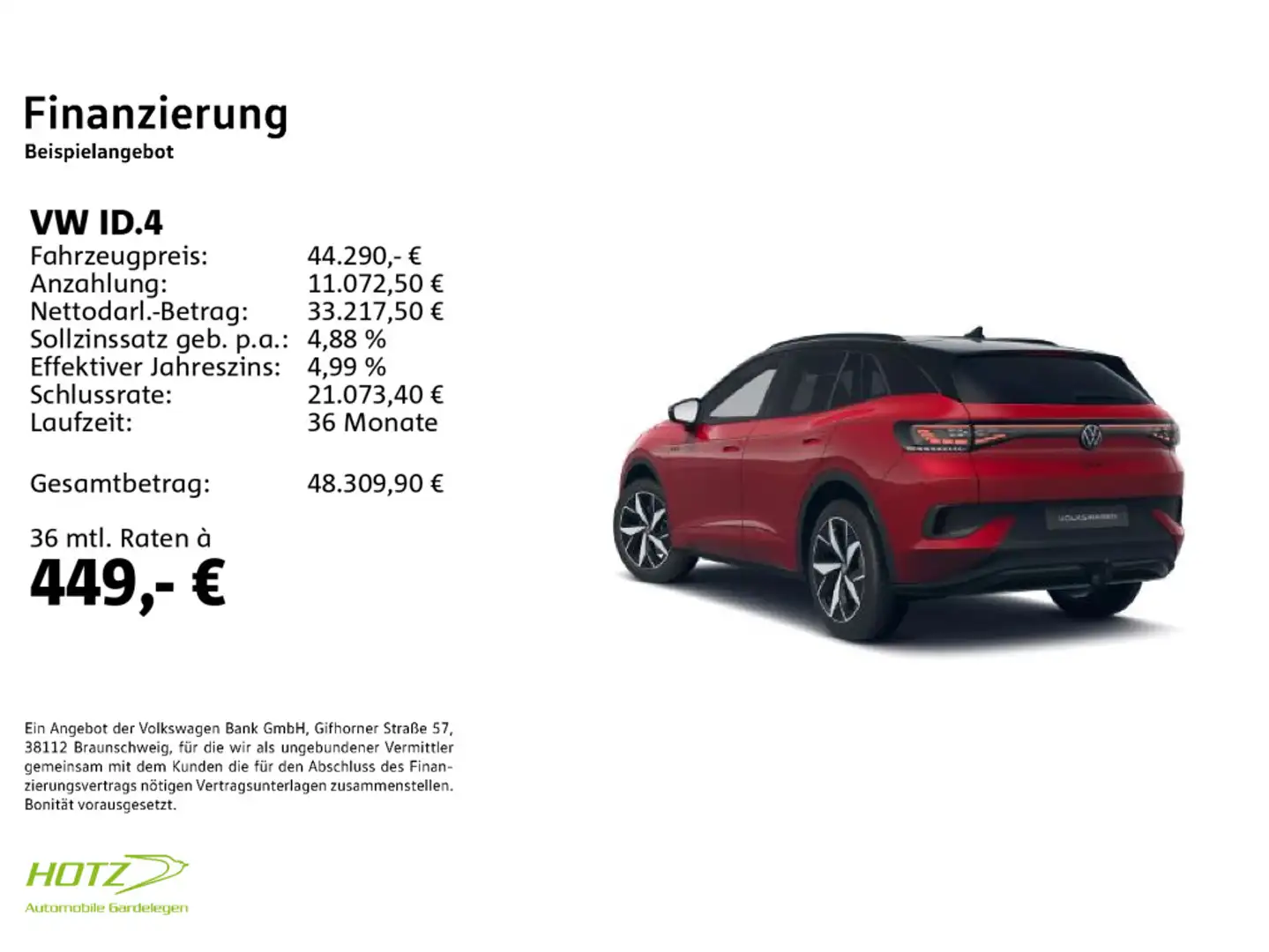 Volkswagen ID.4 GTX 4Motion AHK/APP/LED Rosso - 2
